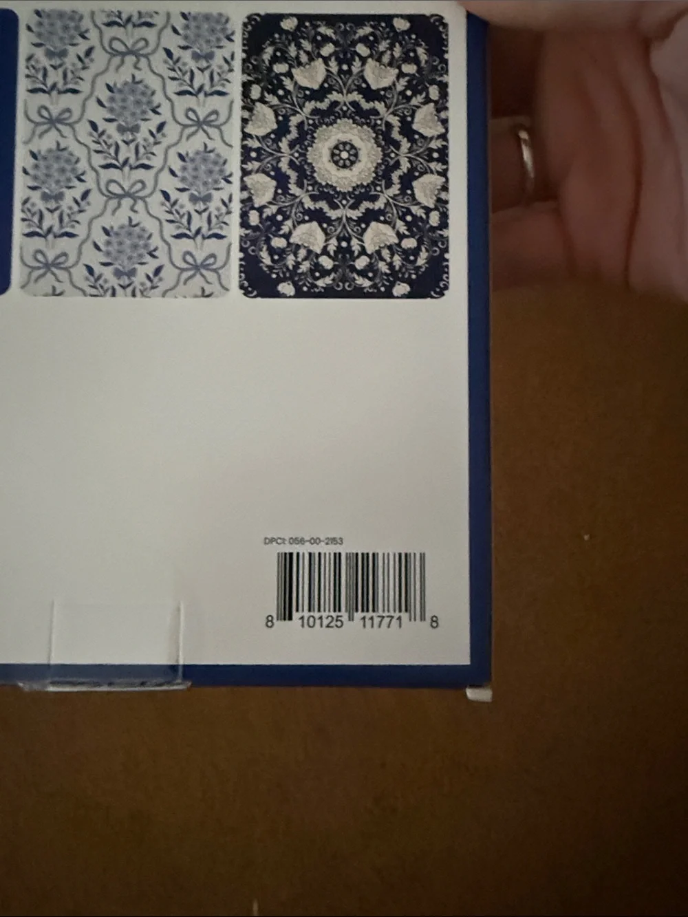 Clear Protective Case & Blue Pattern Inserts for 6